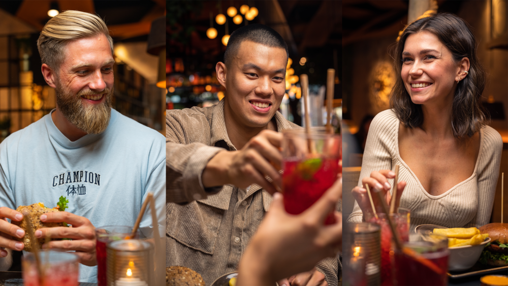 Zufriedene Kunden bei einem Videodreh der Werbeagentur twoseconds.