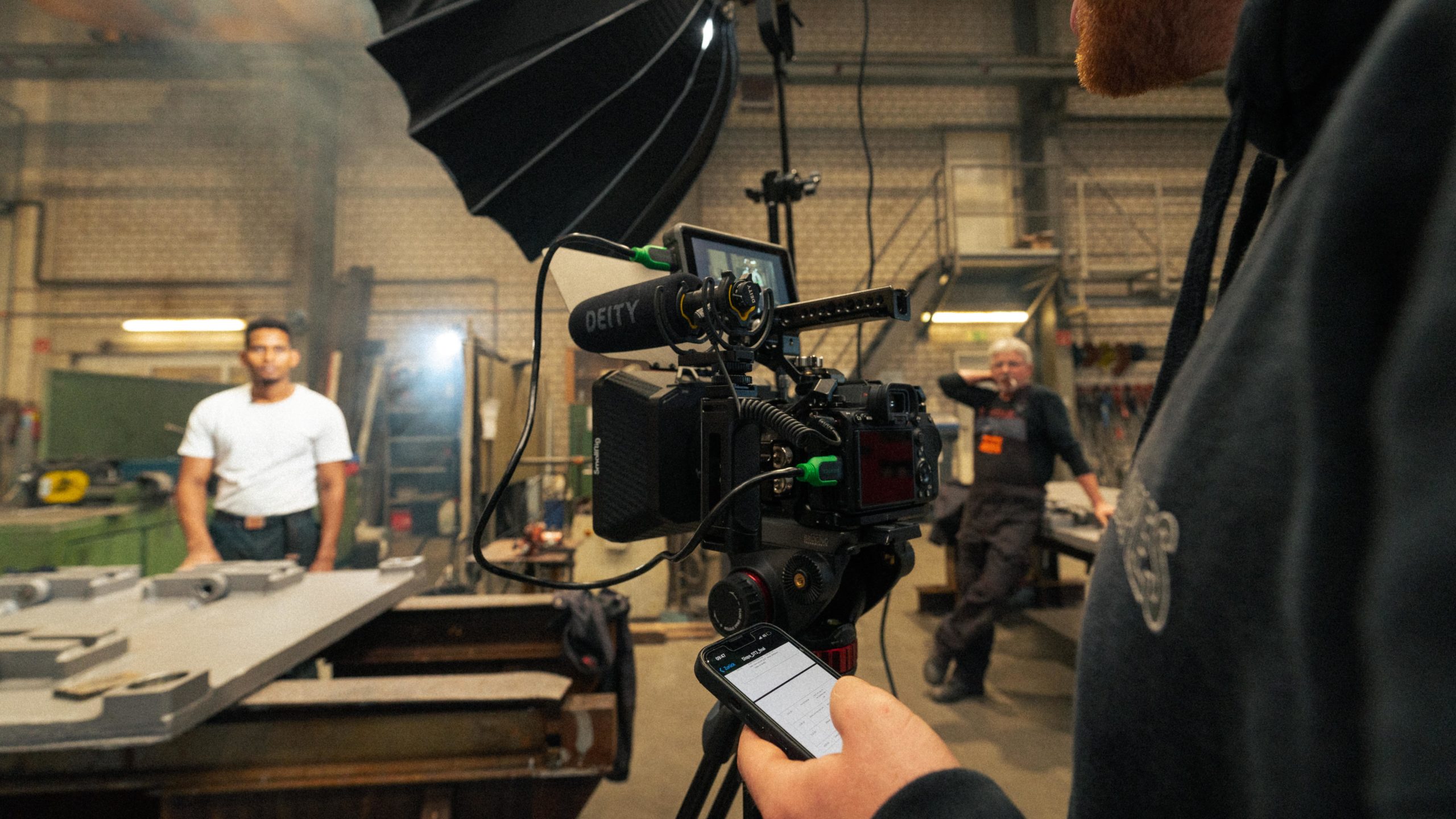 Die Werbeagentur twoseconds bei den Dreharbeiten für ihre Kunden